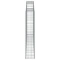 vidaXL Oblúkový gabionový kôš 300x30x160/180 cm pozinkované železo
