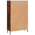 vidaXL Vysoká skrinka dymový dub 69,5x31x115 cm kompozitné drevo