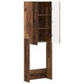 vidaXL Toaletná skriňa DELFT Staré drevo 66 x 25,5 x 190 cm