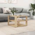 vidaXL Konferenčný stolík dub sonoma 58x58x40 cm kompozitné drevo