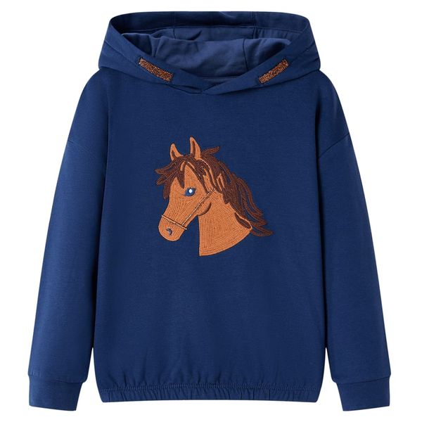 Detská mikina s kapucňou námornícka 128
