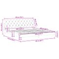 vidaXL Rám postele bez matraca tmavozelený 200x200 cm zamat