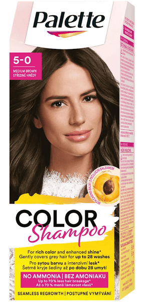 3060516 Palette Palette Color Shampoo 5-0 (221) Stredne hnedý 50 ml