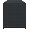 vidaXL Záhradný úložný box čierny 283 l polyratan