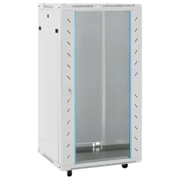 vidaXL 22U Serverová skriňa s otočnými nožičkami 19" IP20 60x60x120 cm