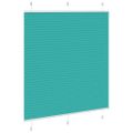 vidaXL Plisovaná roleta petrolejovo zelená 120x100 cm šírka látky 119,4 cm polyester