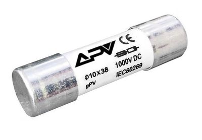 FVE DC poistka Adelid APV 1000V, 10A 10x38 mm pre solárne systémy FVE DC pojistka Adelid APV 1000V, 10A 10x38 mm pro solární systémy