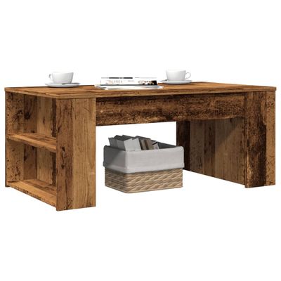 vidaXL Konferenčný stolík staré drevo 102x55x42 cm kompozitné drevo