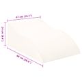 vidaXL Vankúš na nohy 68 x 41 x 24 cm PU pena Biela