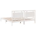 vidaXL Extra dlhá posteľ bez matraca biela 180x210 cm masívne drevo