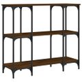 vidaXL Konzolový stolík hnedý dub 102x35x90 cm kompozitné drevo