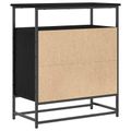vidaXL Servírovacia skriňa Čierny dub 69 x 35 x 80 cm Kompozitné drevo