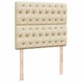 vidaXL Boxspring posteľ s matracom krémová 120x190 cm látka