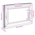 vidaXL Otočné a sklopné okno do suterénu RISOR 90 x 50 cm PVC a sklo