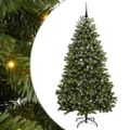 vidaXL Umelý Sklápací Vianočný Stromček Zelená 210 cm PVC a oceľ