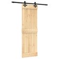 vidaXL Posuvné dvere 70 x 210 cm Masívne borovicové drevo (neupravené)