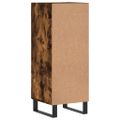 vidaXL Komoda dymový dub 34,5x34x90 cm spracované drevo