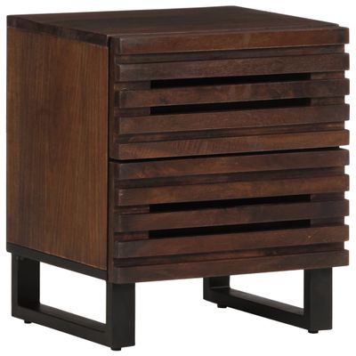 vidaXL Nočný stolík 40x34x46 cm masívne mangovníkové drevo