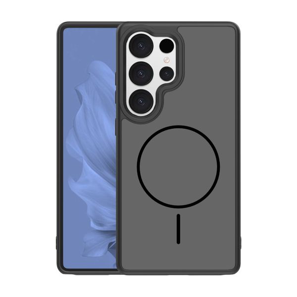 Puzdro Frame Thin Mag pre Samsung Galaxy S25 Ultra čierna