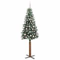 vidaXL Úzky vianočný stromček Zelená 180 cm