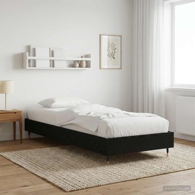 vidaXL Rám postele Čierny dub 80 x 200 cm Kompozitné drevo