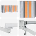 vidaXL Sklopná markíza Viacfarebný 400 × 300 cm Polyester a kov