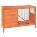 vidaXL Králikáreň hnedá 103x44x69,5 cm masívna borovica