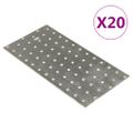 vidaXL Dierované plechy 20 ks 2 mm 240x120 mm pozinkovaná oceľ