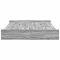 vidaXL Rám postele s úložným prostorem Sivý Sonoma 140 x 190 cm