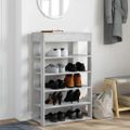vidaXL Regál na topánky betónovosivý 60x30x98 cm spracované drevo