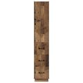 vidaXL Sada skríň 2 ks 33 x 34,5 x 87 cm Kompozitné drevo Staré drevo