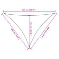 vidaXL Tieniaca plachta 160 g/m² tmavozelená 4x4x5,8 m HDPE