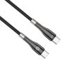 Forever Sleek kábel USB-C - USB-C 1,0 m 60W čierny