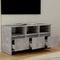 vidaXL TV skrinka, betónovo sivá 102x37,5x52,5 cm, kompozitné drevo