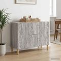 vidaXL Servírovacia skriňa Sivý Sonoma 89 x 34,5 x 60 cm