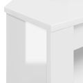 vidaXL RohováTVskriňa 102 x 40,5 x 45 cm Vysoko lesklá biela