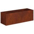 vidaXL Záhradný kvetináč Hrdzavý 40 x 20 x 20 cm