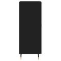 vidaXL Komoda čierna 34,5x34x90 cm spracované drevo