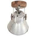 vidaXL Industriálne nástenné / stropné lampy 2 ks strieborné 20x25 cm E27
