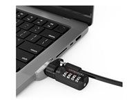 Nástavec zámku bezpečnostného slotu - s kombinačným zámkom - pre Apple MacBook Pro 14,2 palca (M1, M2, M3)