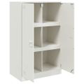 vidaXL Komoda biela 67x39x107 cm oceľová