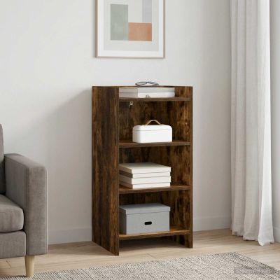 vidaXL Servírovacia skriňa Dymový dub 40 x 36 x 80 cm Kompozitné drevo