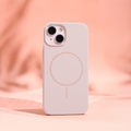Puzdro Silicone Thin Mag pre iPhone 16e / 17e svetloružová