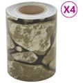 vidaXL Ochranné pásy proti hmyzu s kamenným vzhľadom, sivé, 140x0,19 m, PVC