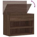 vidaXL Lavica na topánky hnedý dub 60x30x45 cm spracované drevo