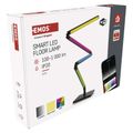 LED stojacia lampa GoSmart EMOS ZCW34BR, čierna, 175 cm, teplá biela / RGB, WiFi