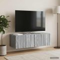 vidaXL Nástenná TV skrinka Nástenný Sivá sonoma 98 x 41 x 30 cm