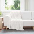 vidaXL Prikrývky na hodenie 6 ks Biela 130 x 150 cm 3.04 kg Flís