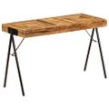 vidaXL Písací stôl 118x50x75 cm masívne mangovníkové drevo