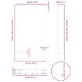 vidaXL Nohy barového stola, biele, 2 ks, 40 x (90-91) cm, oceľové